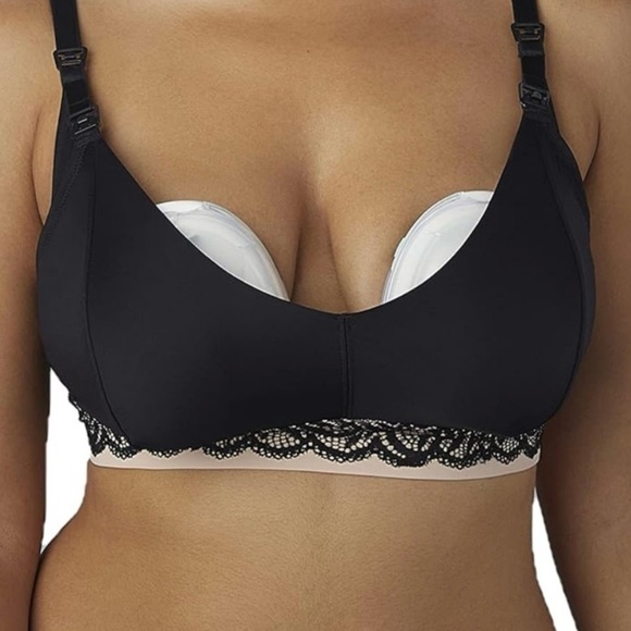 Willow The Luxe Pumping Bra Breastfeeding Bra Lace Trim Large NWT - Picture 6 of 15